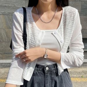 Dazy Cropped Waved Cardigan